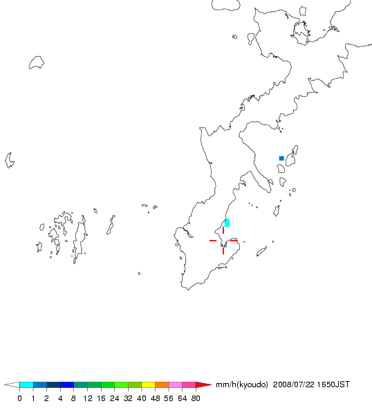 気象レーダー画像