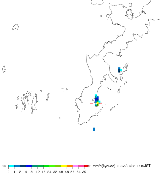 気象レーダー画像