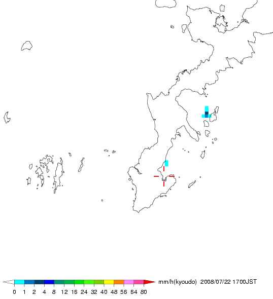 気象レーダー画像