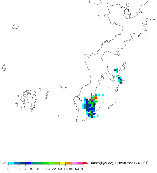 気象レーダー画像