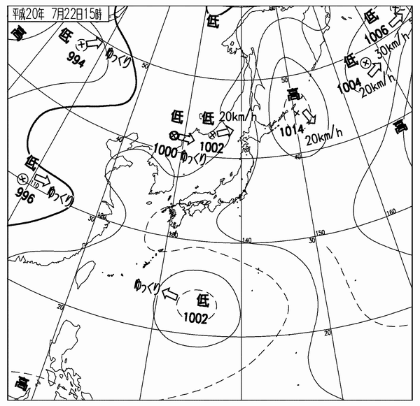 地上天気図