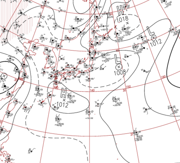 地上天気図