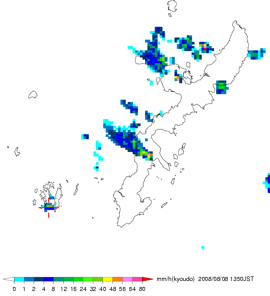 気象レーダー画像