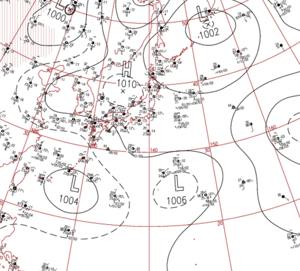 地上天気図