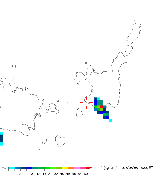 気象レーダー画像