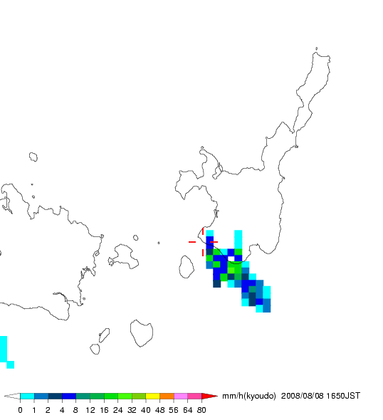 気象レーダー画像