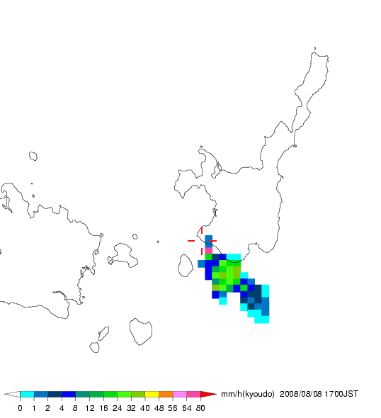 気象レーダー画像