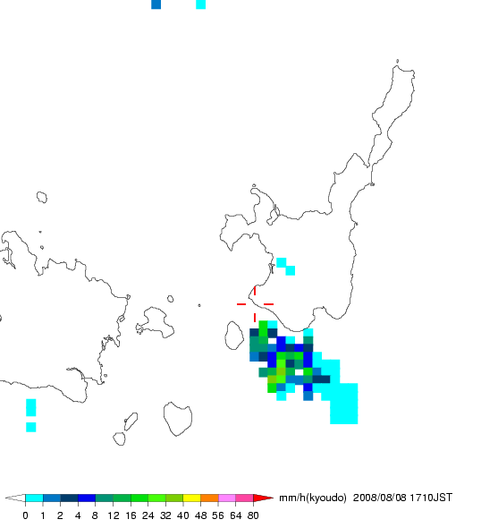 気象レーダー画像