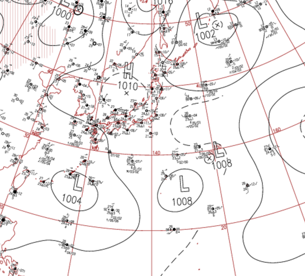 地上天気図