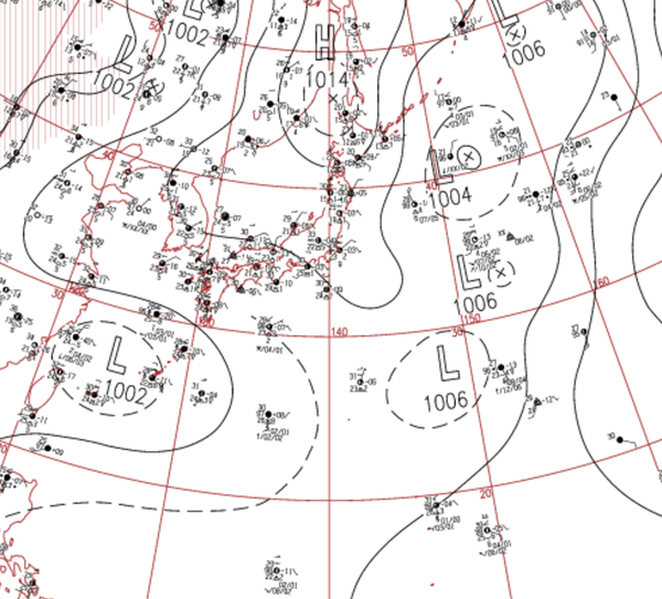 地上天気図