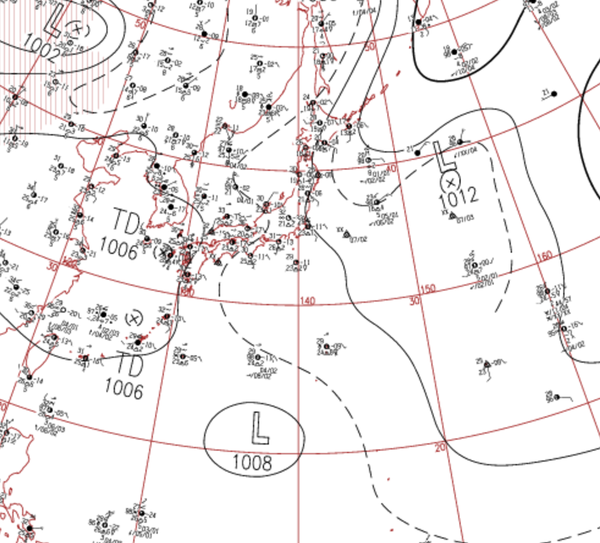 地上天気図