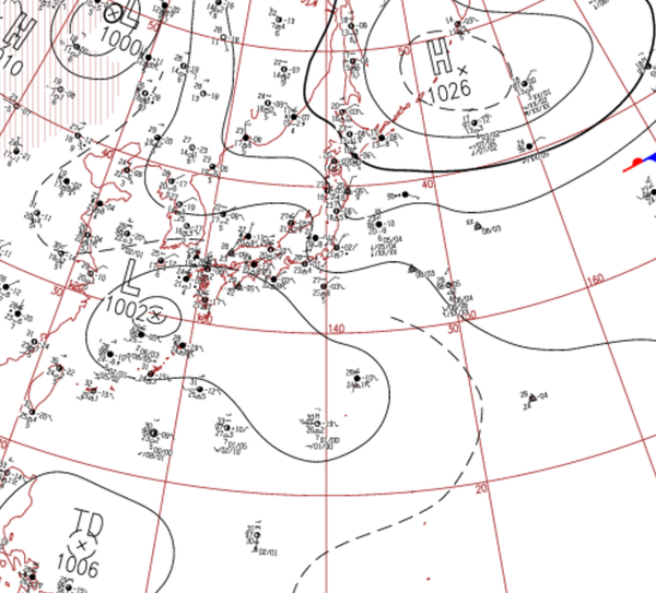 地上天気図