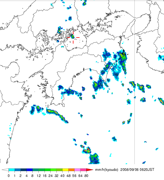 気象レーダー画像