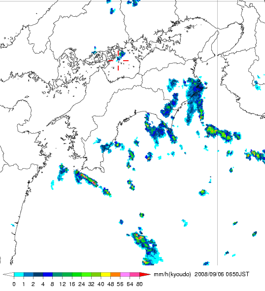 気象レーダー画像