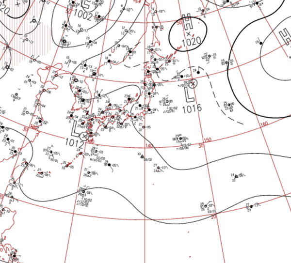 地上天気図