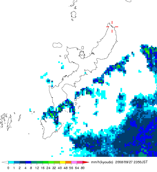 気象レーダー画像