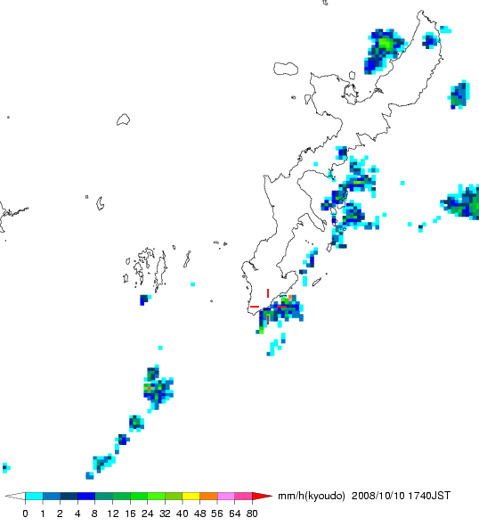 気象レーダー画像