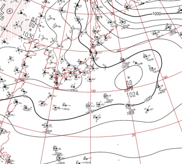 地上天気図