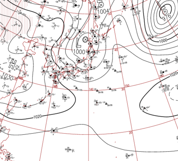 地上天気図