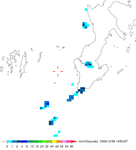 気象レーダー画像