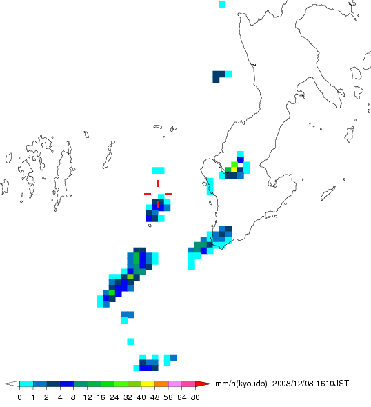 気象レーダー画像