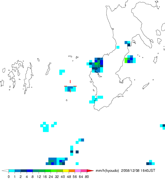 気象レーダー画像