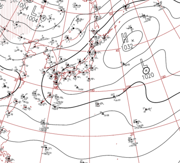 地上天気図