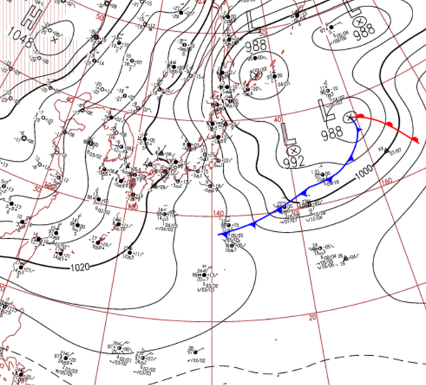 地上天気図