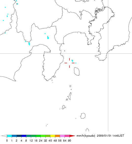 気象レーダー画像