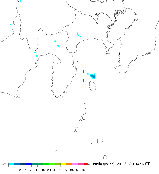 気象レーダー画像