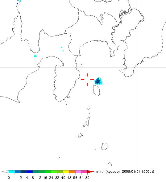 気象レーダー画像