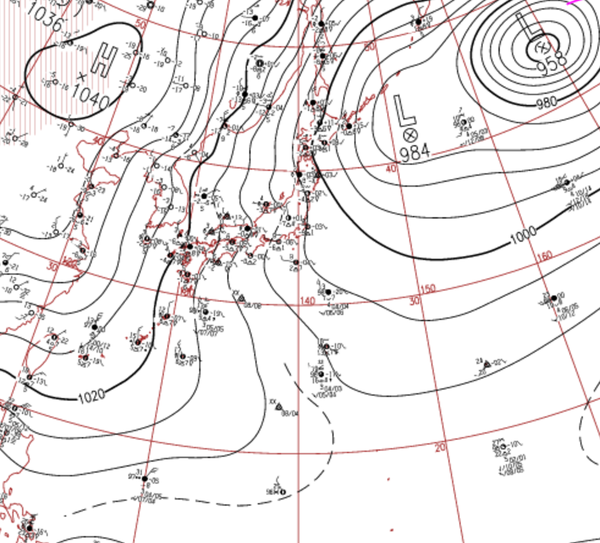 地上天気図