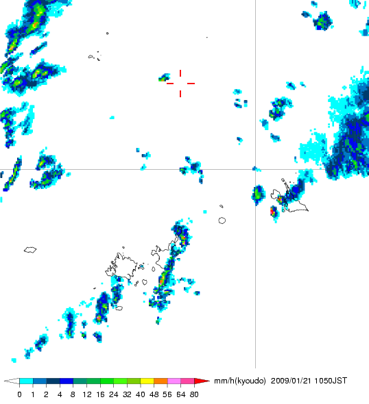 気象レーダー画像