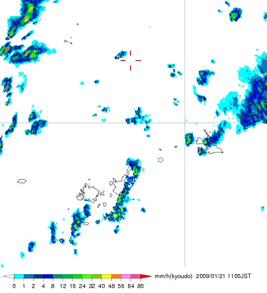 気象レーダー画像