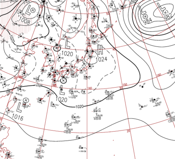 地上天気図