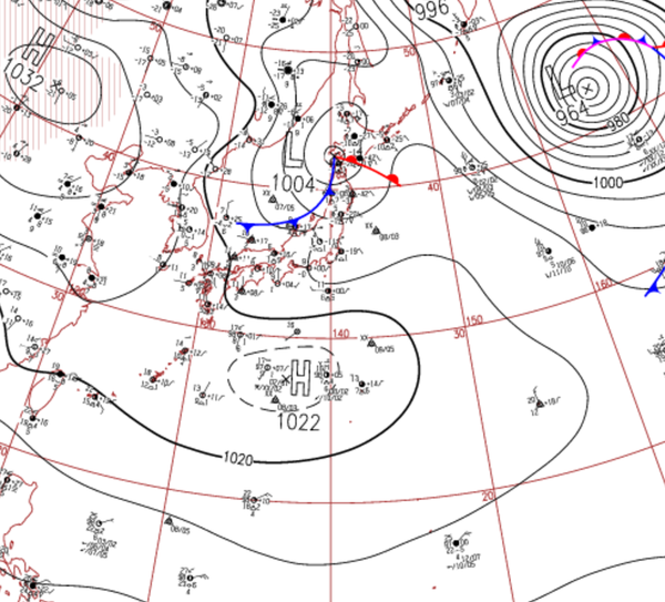 地上天気図