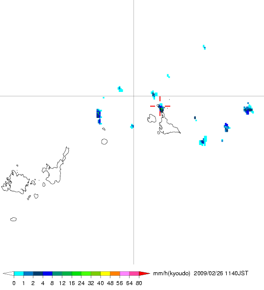 気象レーダー画像