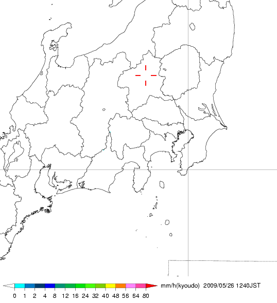 気象レーダー画像