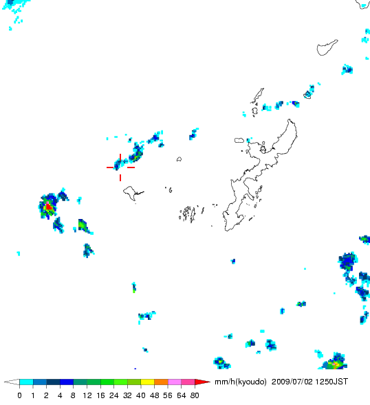 気象レーダー画像