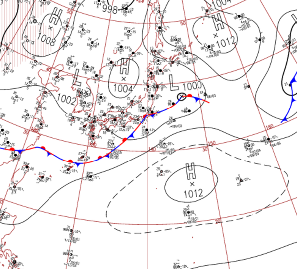 地上天気図