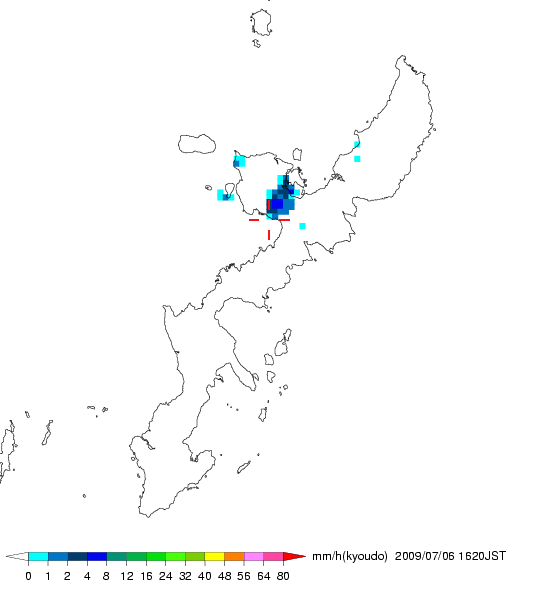 気象レーダー画像