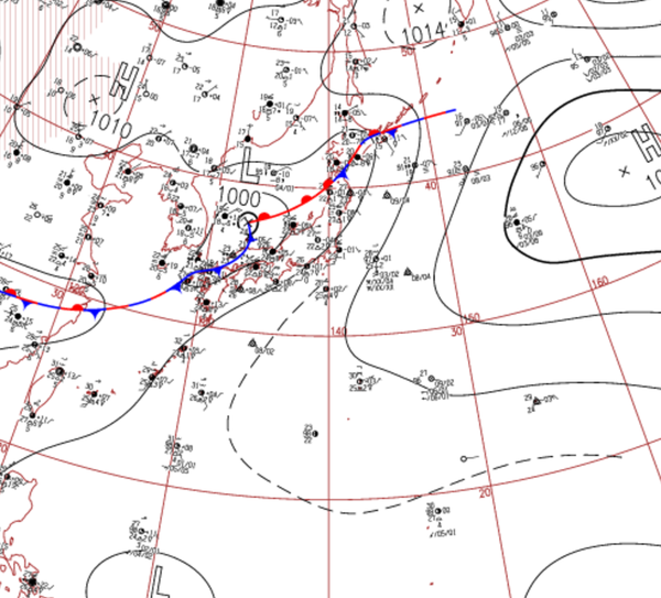 地上天気図