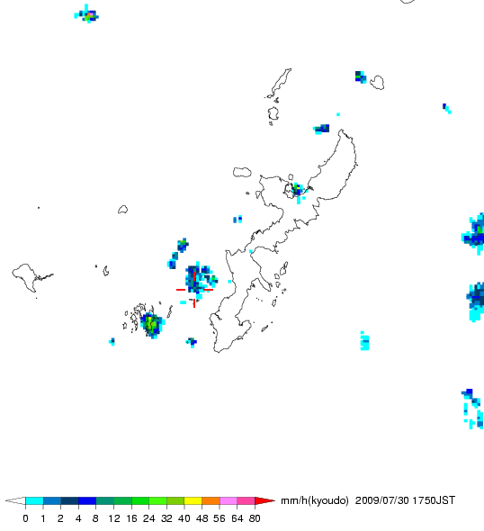 気象レーダー画像