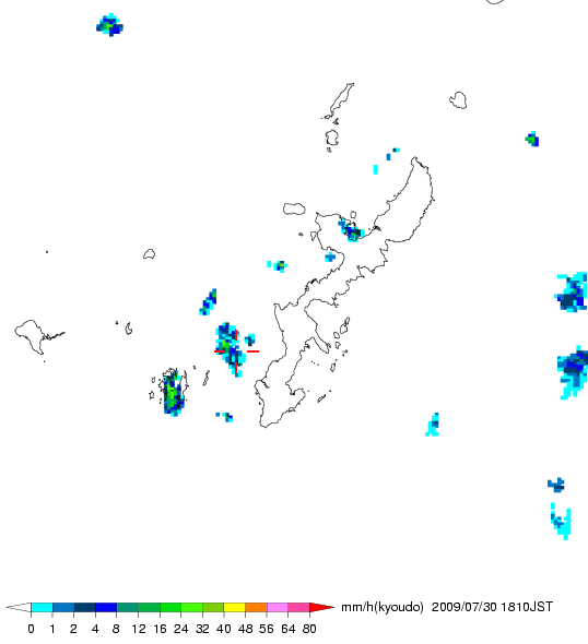 気象レーダー画像