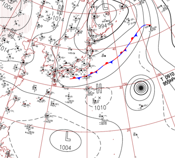 地上天気図