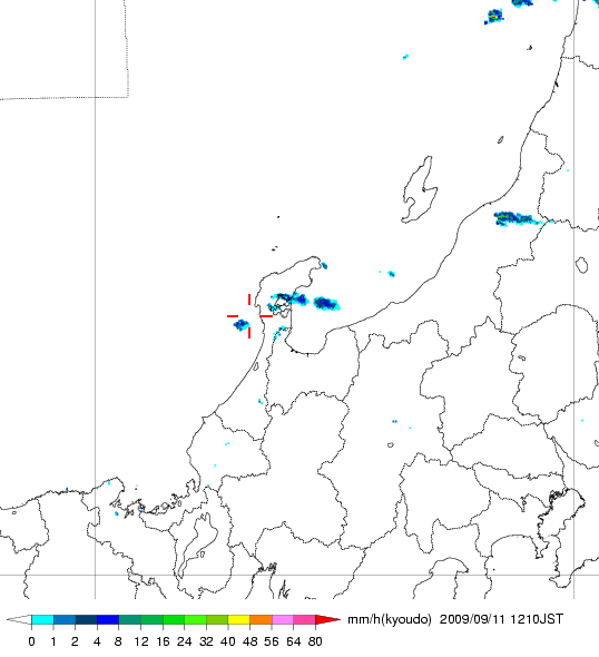 気象レーダー画像