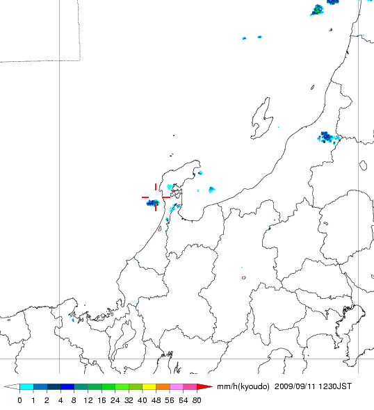 気象レーダー画像