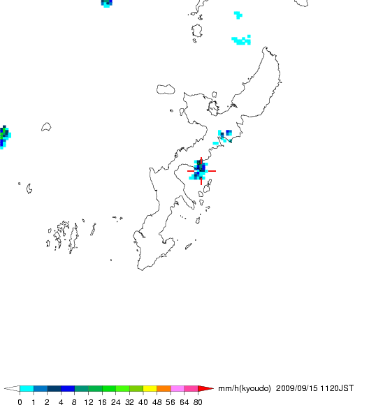 気象レーダー画像