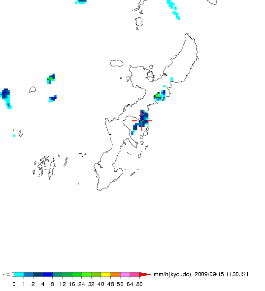 気象レーダー画像