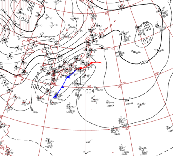 地上天気図